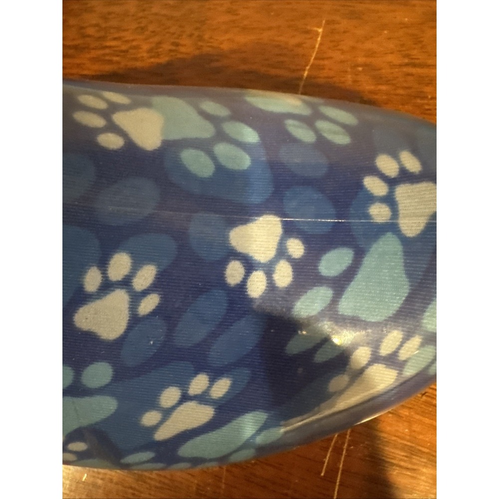 Sloggers Womens Blue Paw Print Garden Rain Shoes Size 7 Waterproof Slip On - Picture 8 of 9